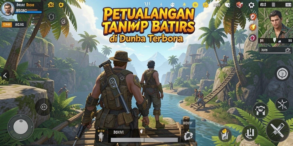 Screenshot gameplay 8G8G yang menunjukkan eksplorasi dunia terbuka.