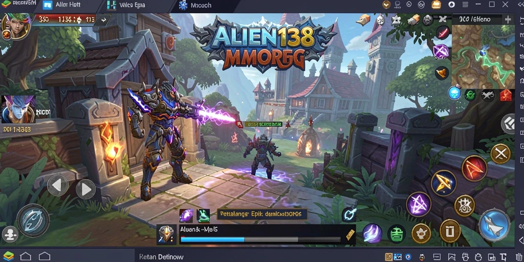 Tangkapan layar gameplay ALIEN138 dengan aksi mendebarkan di dunia MMORPG.
