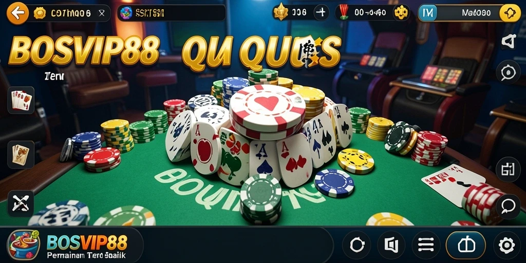 Screenshot gameplay QiuQiu yang menegangkan di BOSVIP88.