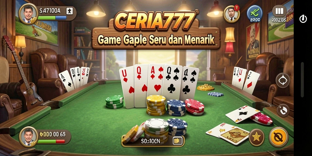Tampilan gameplay CERIA777 yang seru dan interaktif di Gaple.