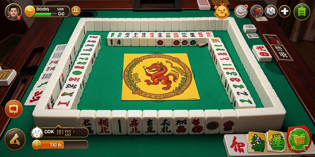 Screenshot gameplay DKK yang menunjukkan aksi seru Mahjong.