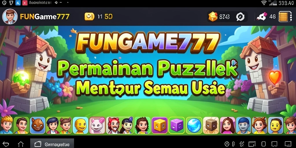 Tampilan gameplay menantang dari FUNGAME777 dengan berbagai teka-teki.