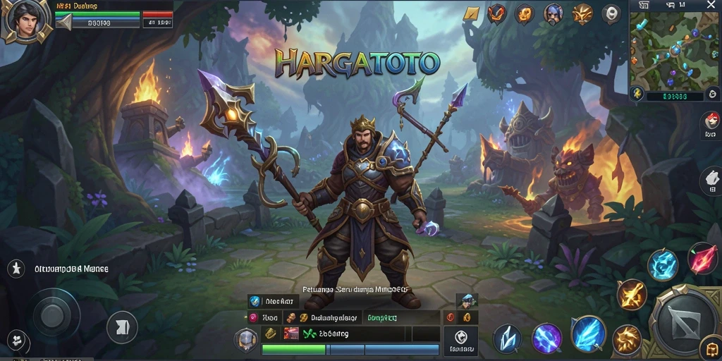 Tampilan gameplay seru dari HARGATOTO dalam petualangan MMORPG.