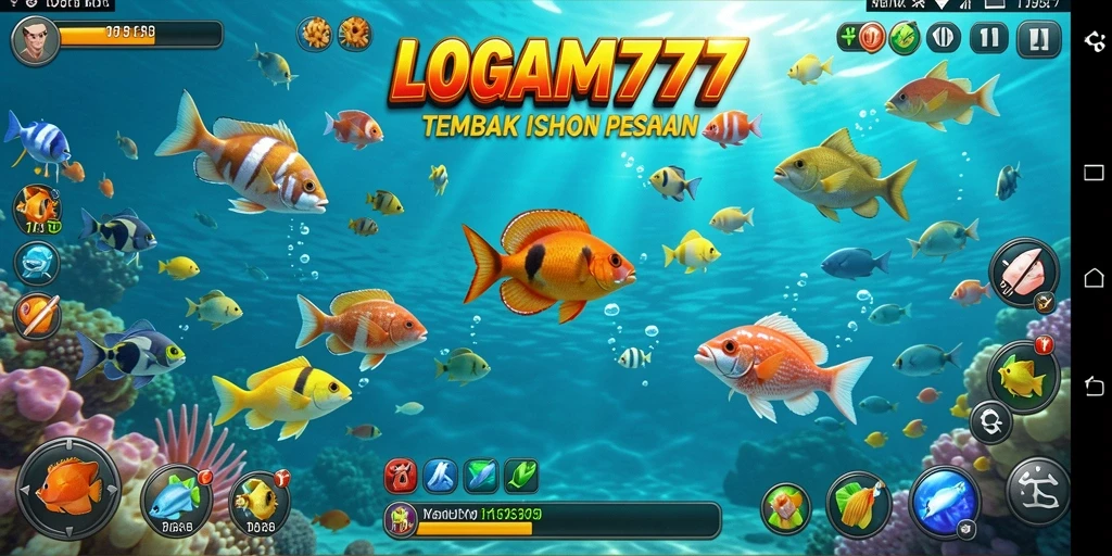 Tangkapan layar LOGAM777 menampilkan aksi menangkap ikan yang mendebarkan.
