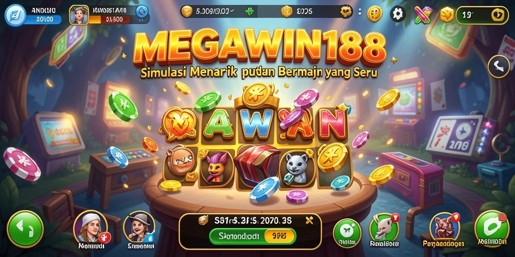 Tangkapan layar gameplay MEGAWIN188 menunjukkan keseruan simulasi yang mendebarkan.