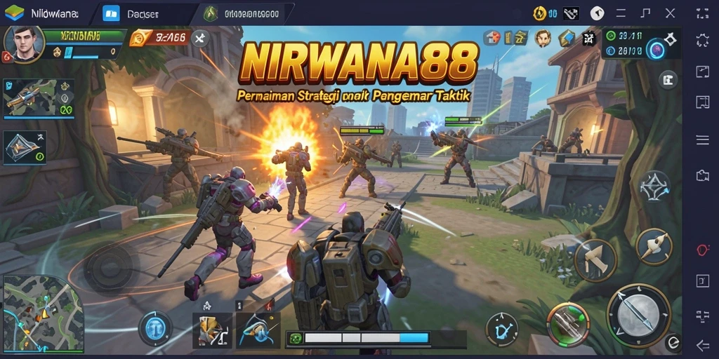 Screenshot NIRWANA88 menunjukkan gameplay strategi yang seru dan intens.