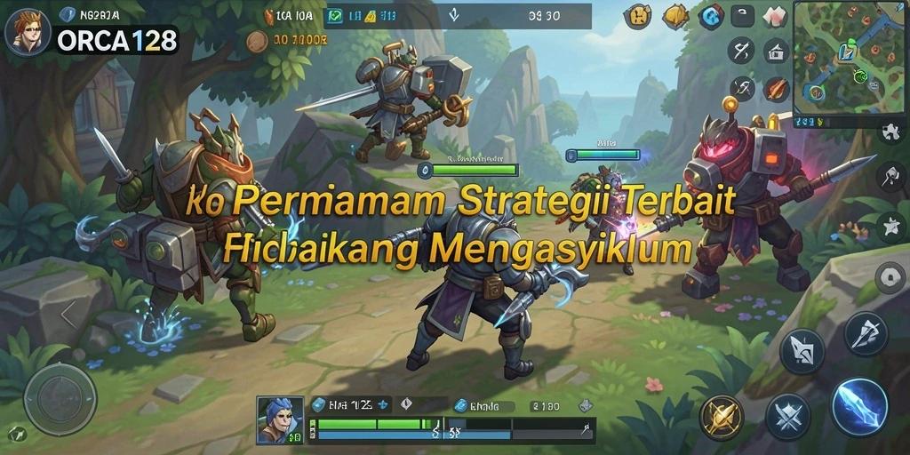 Tampilan gameplay ORCA128 yang dinamis dan mengasyikkan.