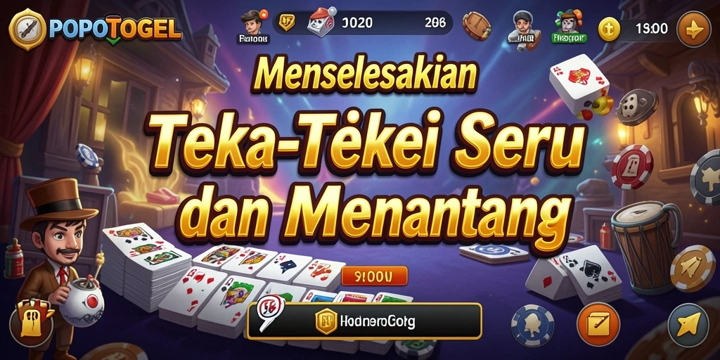 Screenshot gameplay POPOTOGEL menampilkan serunya menyelesaikan teka-teki.