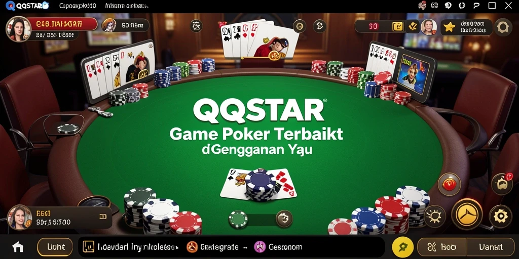 Tampilan screenshot QQSTAR saat permainan poker yang seru dan menegangkan.