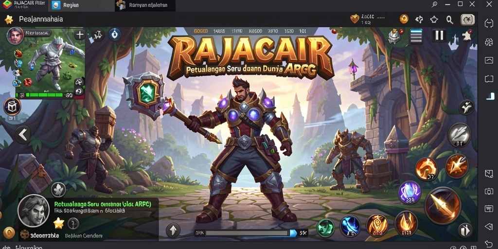 Gameplay menegangkan dalam dunia fantasi RAJACAIR.