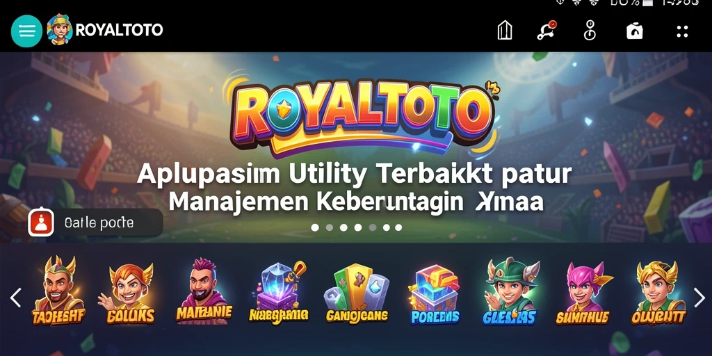 Tampilan utama ROYALTOTO dengan fitur analisis keberuntungan.