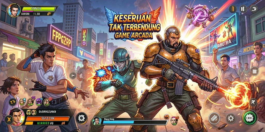 Tangkapan layar utama RP62RP menunjukkan gameplay yang menegangkan dan penuh aksi.
