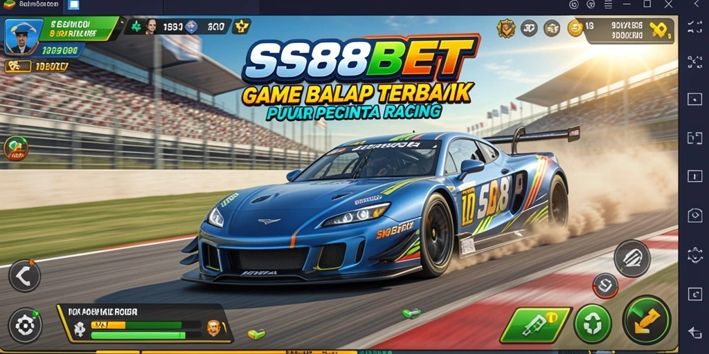 Gameplay SS88BET yang mendebarkan dan menantang di lintasan balap.