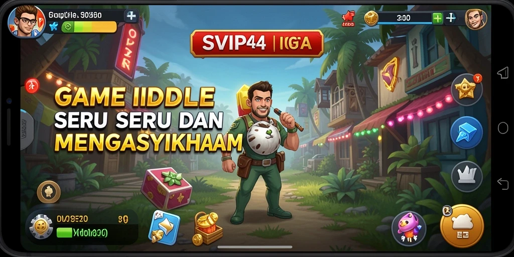 Tampilan seru gameplay <strong>SVIP4</strong> dengan karakter yang aktif menghasilkan.