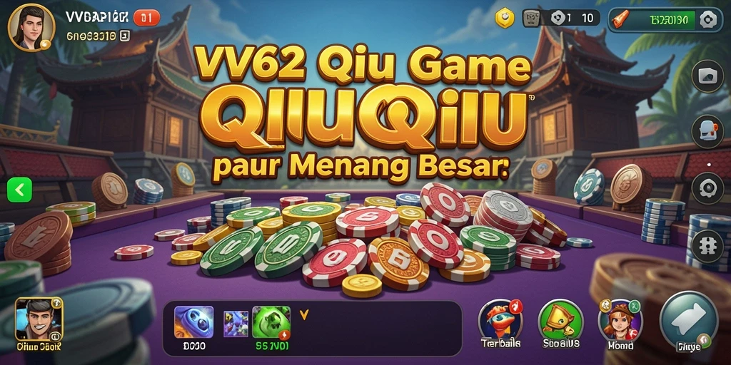 Tampilan gameplay seru dari VV62 saat bermain QiuQiu.