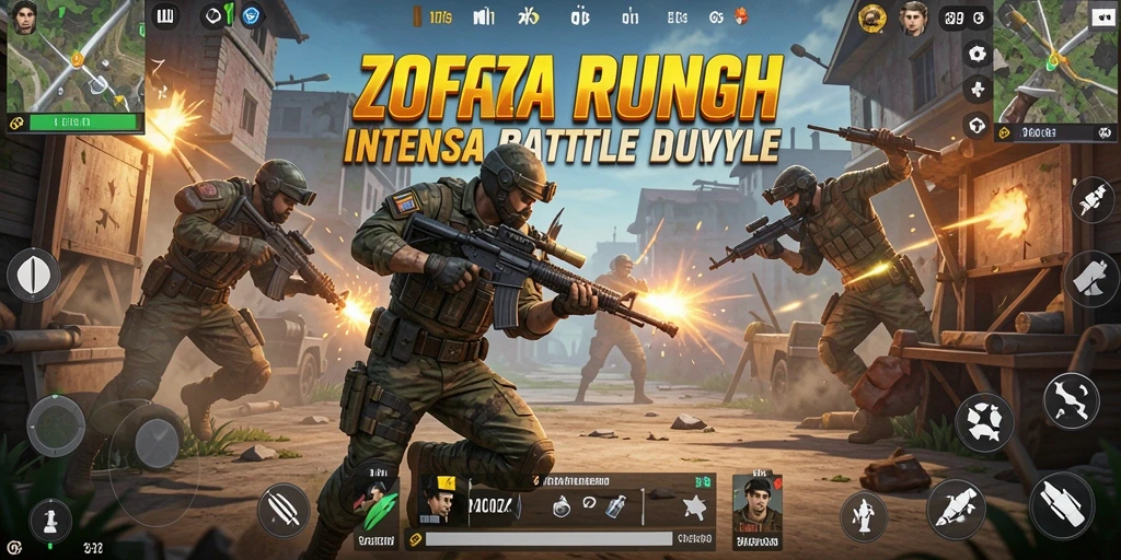 Gameplay mendebarkan di ZOFAZA dengan pertarungan intens.